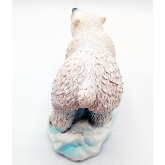Polar Bear Figurine On Iceberg White Resin Sculpture Greenbrier International - Picture 3 of 14